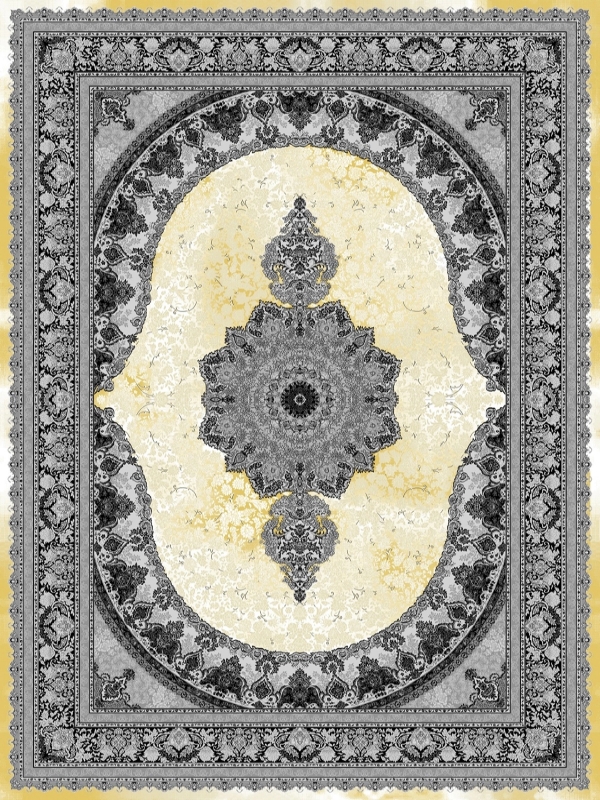 فرش 700 شانه وینتیج طلاکوب کد 5384 فردین